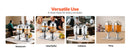 SucceBuy Beverage Dispenser 2.1 Gallon x2 Drink Dispenser, Stainless Steel + Plastic with Spigot Chamber Tray for Restaurants