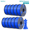 SUNLU 10公斤 PETG/ABS 耗材 10卷 3D打印线材 1公斤/卷 1.75毫米 100% 线材整齐排列 适用于欧美地区3D打印