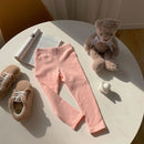 Children Cotton Leggings Girls Spring/Fall Pants Korean Solid Kids Fitting Long Pant Stretchy Tights Trousers Baby Bottoms Cloth