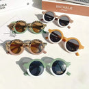New Children's Sunglasses Korean Edition Girls' Round Frame Sunglasses Personalized Baby Sunscreen Sunglasses Fashion Versatile