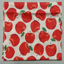 Graceful Pink Green Stripe Fruit  Series Apple Banana Printed Cotton Fabric 50x160cm For DIY Sewing Bedding Quilting Cloth Decor