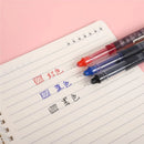 3/6/10支考试签名中性笔0.5毫米黑色蓝色墨水学校办公学生圆珠笔直液式签字笔书写文具学校用