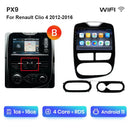 AWESAFE PX9 车载收音机 适用于 雷诺 Clio 4 2012-2019 无线 Carplay 屏幕 安卓自动立体声 GPS 导航 FM RDS BT SWC