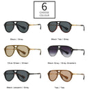 SHAUNA Retro Double Bridges Pilot Men Sunglasses Fashion Brand Designer Shades UV400 Trending Rivets Women Luxury Sun Glasses