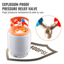 SucceBuy 30 lb Refrigerant Recovery Tank 400 psi Portable Cylinder Tank with Y-Valve for Liquid/Vapor Recovery Can for R22/R134A