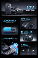 The Dead Battery Protocol | 2000A Portable Jump Starter & 74Wh Power Bank