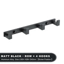 Household Wall Coat Rack Black Hooks For Hangging Clothes Towel Hanger Bathroom Robe Hook Heavy Duty Kitchen Accessories