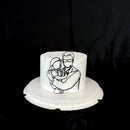 2023 New Baby's Happy Birthday Party Cake Topper Gold Cartoon Acrylic Cake Toppers for Baby Shower Cake gift Dessert Decoration
