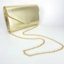 Women Exquisite Evening Clutch Bag Simple Luxury Elegant Envelope Handbag Chain Shoulder Crossbody Bag Party Wedding Purse Pouch