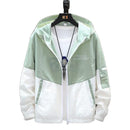 Hip Hop Varsity Jacket Men High Street Patchwork Color Block Windbreaker Coats Women Spring Autumn Thin Fashion College Jackets