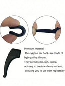 4~40pcs Anti-Slip Silicone Ear Grip Glasses Eyeglasses Leg Ear Hook Stopper Bracket Fastener Accessories Temple Tip Eyewear Holder Glasses Accessories For Women Clear