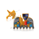 MOC Medieval Military Series Castle Roman Knight Horse Saddle Soldiers War Horses Building Block Accessories Kids Education Toy