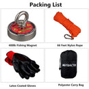 120KG Vertical Srong Neodymium Lifting Magnet Set 10M  Rope Permanant Pot Magnet D60mm Outdoor Funny Tools Fishing
