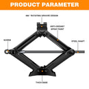2 Ton Car Scissor Jack with Crank Handle, Lifting Range 11-39cm, Carbon Steel, Tire Repair Kit for Toyota Camry Corolla Prius