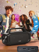 The Acoustic Nomad | 80W Portable Bluetooth Speaker with IPX6 Waterproofing & Stereo Pairing