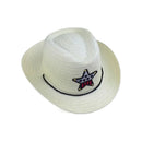 Kids Western Cowboy Hat Retro Sheriff Cap Sunscreen With Wind Rope Hat Boys Girls Horseback Riding Tourism Fishing Sunshade Cap