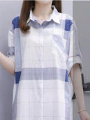 2023年秋季印花时尚女式衬衫 宽松长袖防晒上衣女 冬季休闲街头风衬衫
