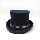 New Men Hat 100% Wool Fedora Hat Unisex Top Show Gentleman Bowler Hat Black Red Magic Hat Presidential Hat Feather Accessories