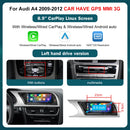 RoadTop 12.3 Inch Wireless CarPlay Multimedia Ultra-thin Screen Android Auto For Audi A4 2009-2012 Airplay Autolink Function