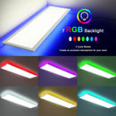 Oeegoo LED面板吸顶灯 可调光 100 x 25厘米 带RGB背光，30W 3300LM 带遥控吸顶灯