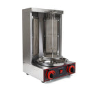 Doner Grill 3000 W LPG Kebap Grill 220 V Gas Doner Kebab Machine for Chicken Turkey Tacos Kebap, Stainless Steel, Black