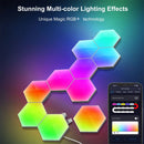 Tuya Quantum Lamp Smart APP WIFI Bluetooth Night Light LED Hexagon Panel Lamps Voice Control Induction Neon Light DIY Wall Light