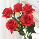48cm Rose Black Silk Bouquet Peony Artificial Flower for Mother's Day Bud Bride Wedding Decor Home Decoration Artificial Flower