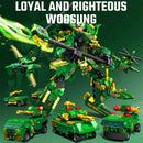 SEMBO Transforming Mech Robot Assemblage Building Blocks Kits MOC Tank Helicopter Fighter Battleship Models Kids Toys Boys Gifts