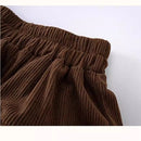 2025 Autumn and Winter New Girls Corduroy Skirt Children Trendy Cake Skirt Pleated Skirt with Safety Pants