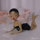 New BJD Nova 1/6 Yosd Doll Modern Retro Makeup Styling Party  Doll With Black Satin Dress Resin Toys Movable Joint Doll