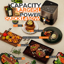 5L Air Fryer, Electric Hot fryer Oven Oilless Cooker with Touch Control & Nonstick Basket & Visible Window, Family Size