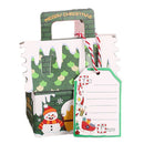 5/10pcs Christmas Gingerbread House Shape Gift Boxes Snowman Candy Snack Cookies Paper Box 2024 Xmas Party Decoration Supplies