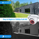 ZOSI 4Pack 2.0MP HD 1080P Security Cameras Kit Indoor Outdoor Home CCTV Dome Surveillance Camera for HD-TVI Analog DVR System