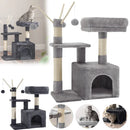Cat Tower Cat Climbing Frame with Toy 72 cm Cat Tree with Perch & Cozy Condo for Cats to Care Paw Leisure and Entertainment