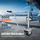 SucceBuy 电动拖车搬运车 5000磅牵引力 350W 12V 拖车千斤顶轮 移动速度22英尺/分钟 适用于拖车