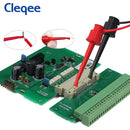 Cleqee P5002 10个 SMD IC 测试钩夹 迷你抓手 铜夹 ABS护套 适用于面包板万用表 DIY电子线缆
