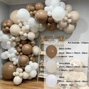 Beige Blue Balloons Garland Arch Kit Kids Boy One 1st Birthday Balloon Set Baby Shower Decoration Baptism Party Wedding