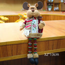 Christmas Dolls Tree Decor New Year Ornament Reindeer Snowman Santa Claus Standing Doll Navidad Decoration Merry Christmas 2024
