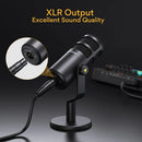 Maono Dynamic XLR PC Microphone All Metall Gaming Broadcast Recording Streaming Works for Audio Interface Sound Card Mixer PD100
