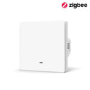 2000W Tuya EU UK Smart Zigbee Light Switch Push Button No/With Neutral Wire Switch Smart Life Via Alexa Google Home Yandex Alice