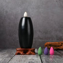 Incense burner, resin reflux incense burner, reflux aromatherapy incense burner stand, suitable for home reading room decoration