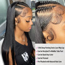 46 44 Inch HD Lace Front Human Hair Wigs For Black Women 13x4 Peruvian Hair Wigs Glueless Human Hair On Clearance Sale 13x6 Bone Straight Lace Front Wig