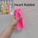 Egg Bunny Silicone Mold Long Eared Rabbit Silicone Candle Molds Heart Animal Wax Mould Easter Home Decor