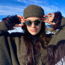 ZENOTTIC-Steampunk Style Clip On Sunglasses for Men Women Anti Blue Light Glasses+Polarizing Clip Fashion/Retro Computer Eyewear