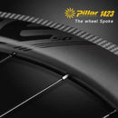 ELITEWHEELS 700c 公路碳纤维轮组 UD表面处理 UCI品质碳圈 真空胎兼容 Pillar 辐条帽 1423辐条 竞赛轮组