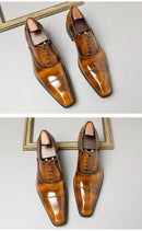 The Milan | Italian Patent Leather Oxford — Hand-Lasted Formal Business Shoe