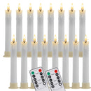 6/12Pc 6.6inch LED Flameless Taper Candles with Remote Flickering CandleSticks Plastic Window Candles for Halloween Christmas