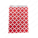 50 pcs 5x7 inch Paper Bag Four Leaf Clover Polka Dot Wavy Kraft Paper Bag Mixed Cookies Candy Gift Wrapping Bag For Christmas