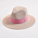 New Summer Straw Hat for Women Panama Soft Shaped Beach Sun Hat Outdoor UV Protection Travel Hat Sombreros De Mujer