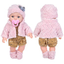 12inch Realistic Reborn Doll Handmade Mohair Silicone Cloth Dolls Full Body Bebe Reborn Newborm Girl With Pacifier